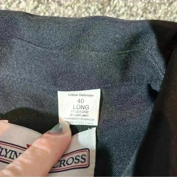 Flying Cross Women's Uniform Shirt Navy Size 40 L  Double Pocket- NWT - Picture 5 of 12